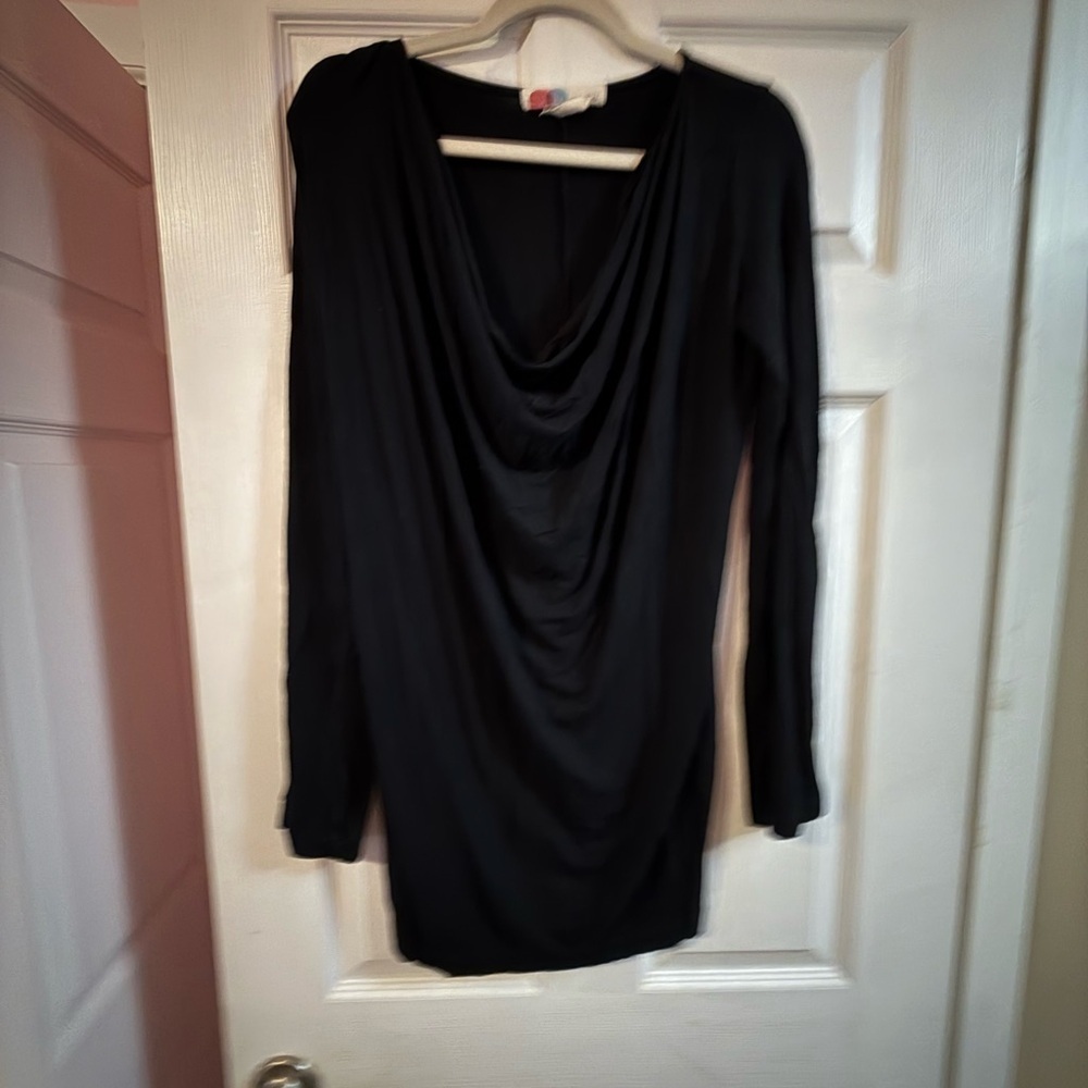 Free People Black Long Sleeve Dress